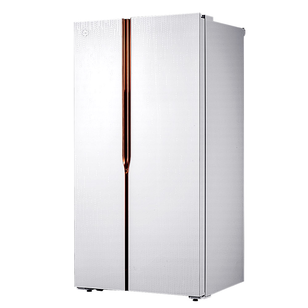 晶弘冰箱 对开门 bcd-630wpdg 630l超大冷冻空间 1天约1度电 保鲜不窜