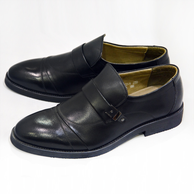 袋鼠王头层牛皮新款男士皮鞋